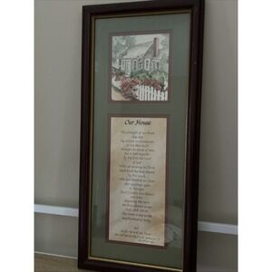 VTG Home Interiors and Gifts "Our House" by Cord Courrege Religious Picture Wall